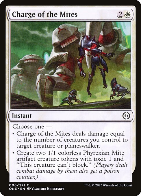 Charge of the Mites highlighted card art