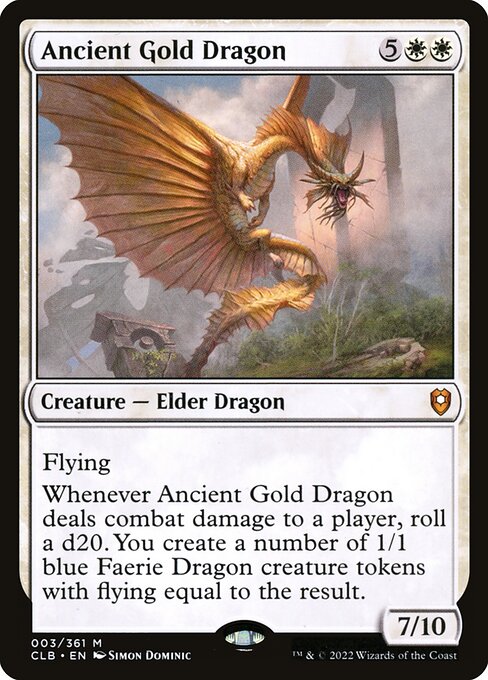 Ancient Gold Dragon from Commander Legends: Battle for Baldur's Gate