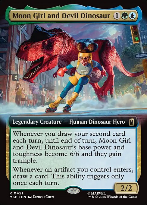 Moon Girl and Devil Dinosaur from Marvel Super Heroes