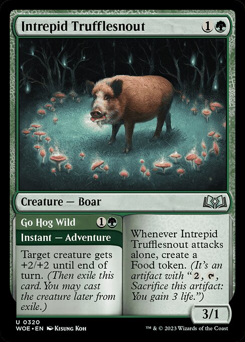 Intrepid Trufflesnout // Go Hog Wild highlighted card art