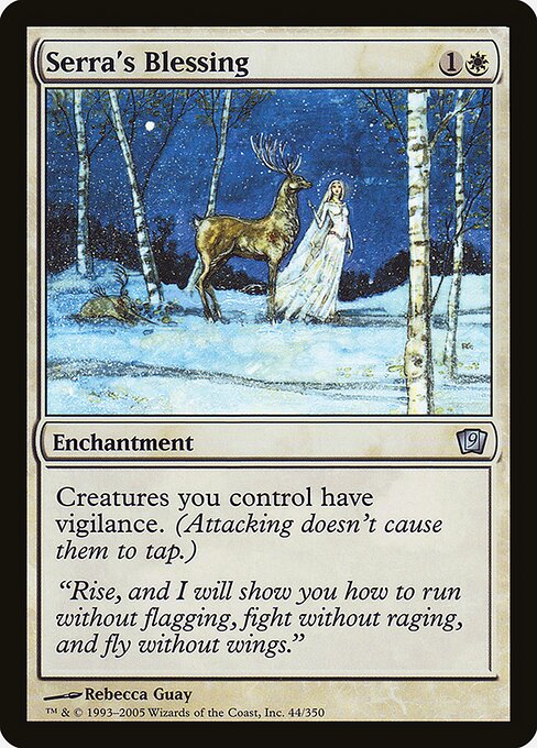 Serra's Blessing highlighted card art