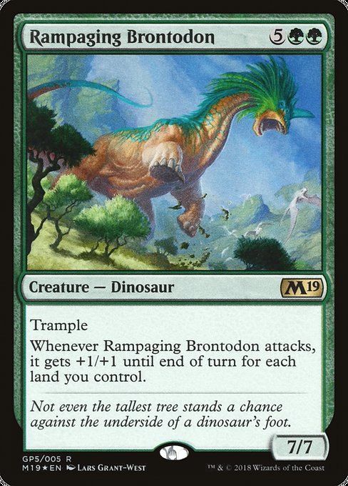 Rampaging Brontodon from M19 Gift Pack