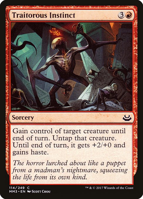 Traitorous Instinct highlighted card art