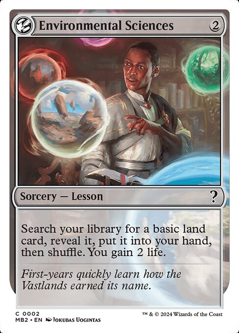 Environmental Sciences highlighted card art
