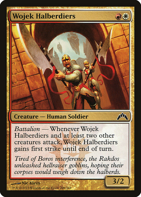 Wojek Halberdiers highlighted card art