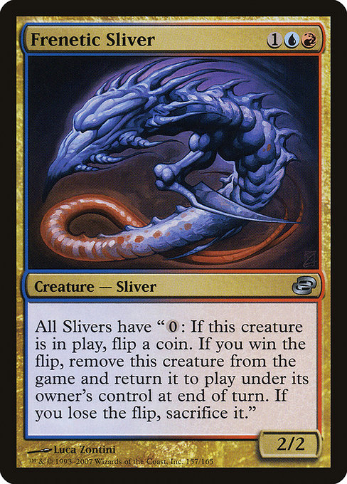 Frenetic Sliver from Planar Chaos