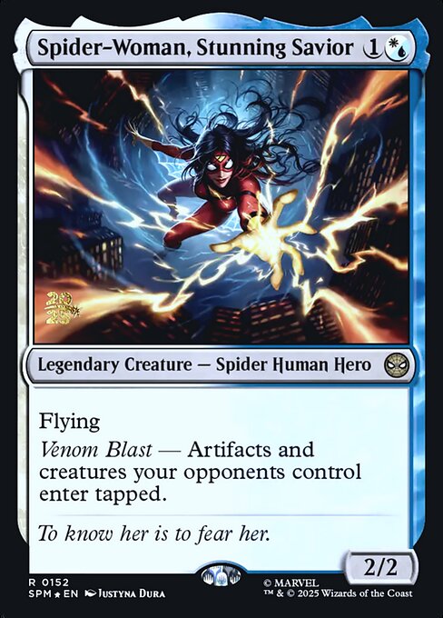 Spider-Woman, Stunning Savior highlighted card art