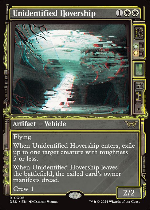 Unidentified Hovership highlighted card art