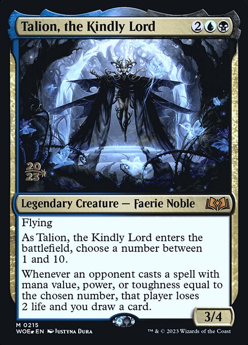 Talion, the Kindly Lord highlighted card art