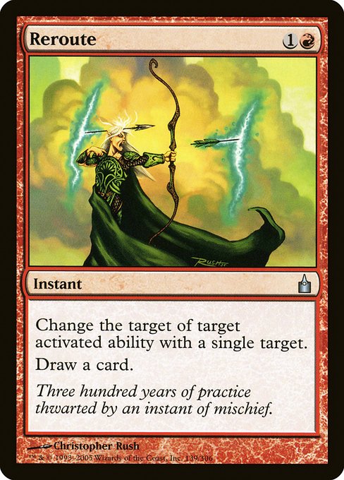 Reroute highlighted card art