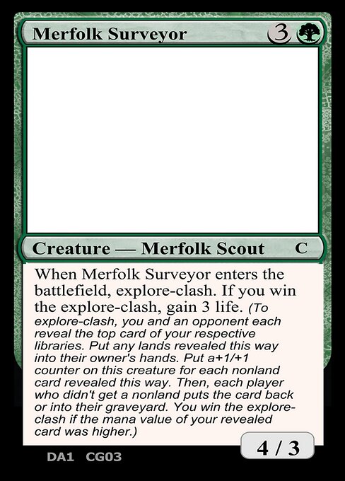 Merfolk Surveyor highlighted card art