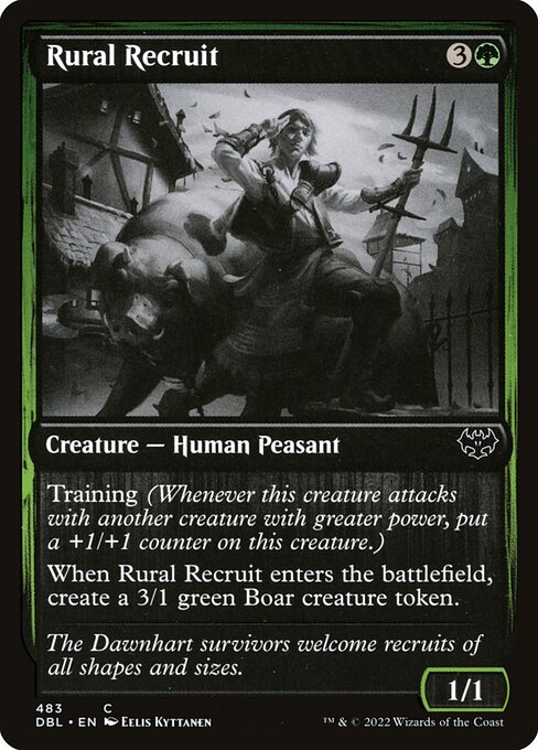 Rural Recruit highlighted card art