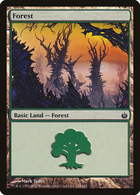 Forest from Mirrodin Besieged