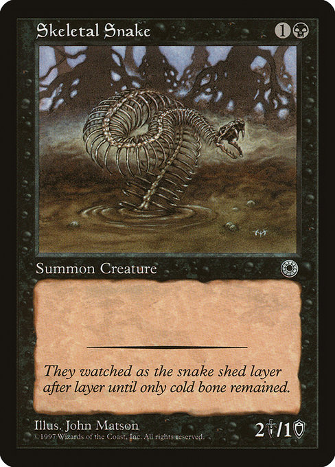Skeletal Snake highlighted card art