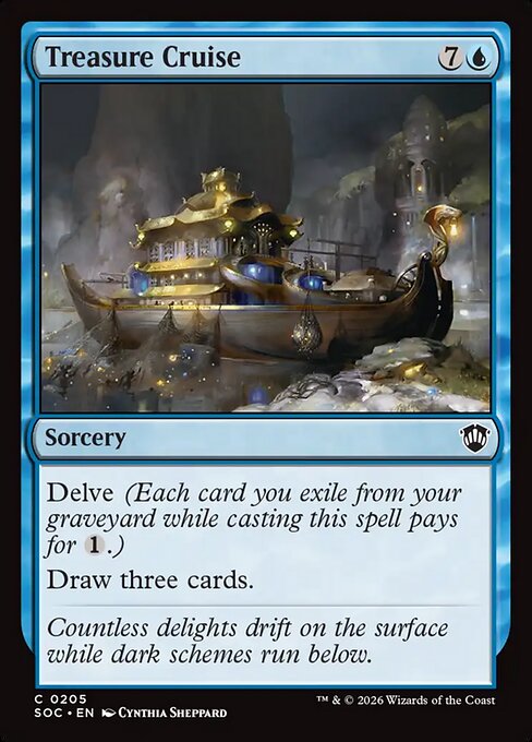 Treasure Cruise from Secrets of Strixhaven Commander