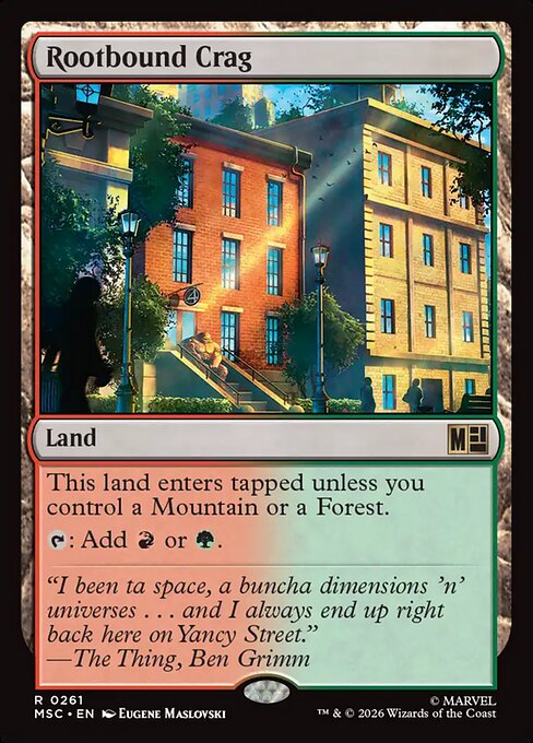 Rootbound Crag highlighted card art