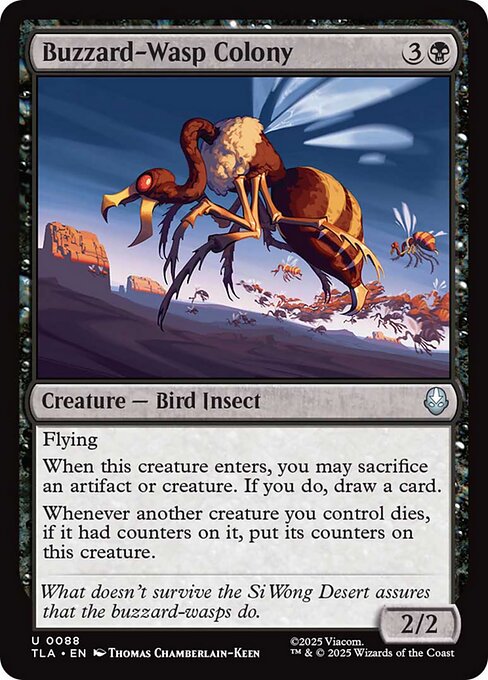 Buzzard-Wasp Colony highlighted card art