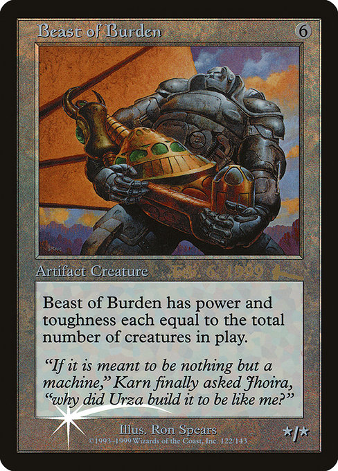Beast of Burden from Urza's Legacy Promos