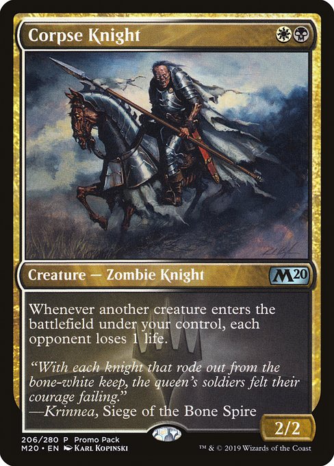 Corpse Knight from Core Set 2020 Promos