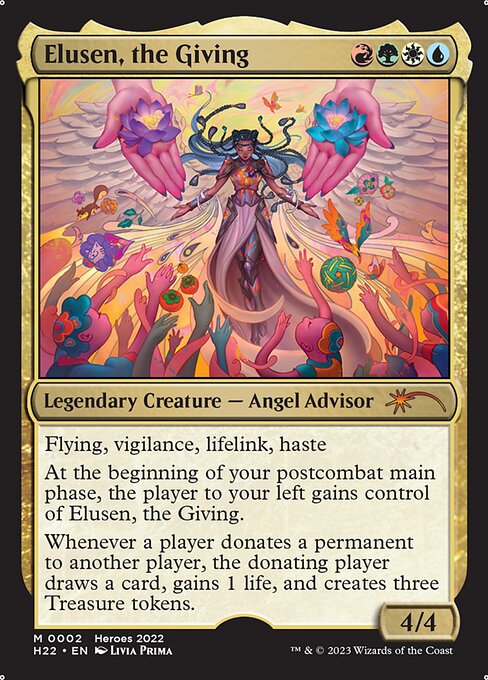 Elusen, the Giving highlighted card art