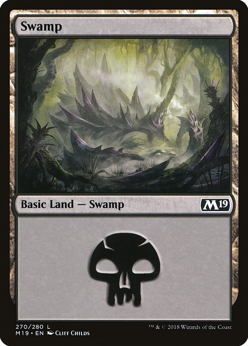 Swamp from Core Set 2019
