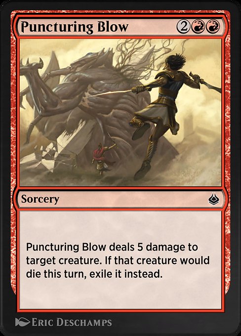 Puncturing Blow highlighted card art