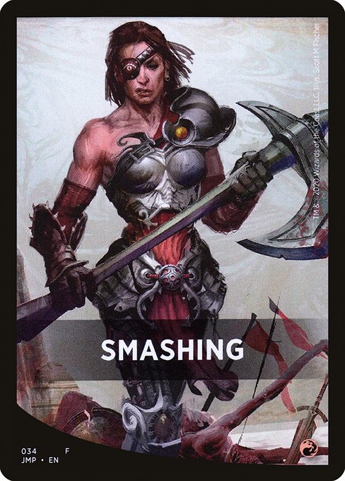 Smashing highlighted card art