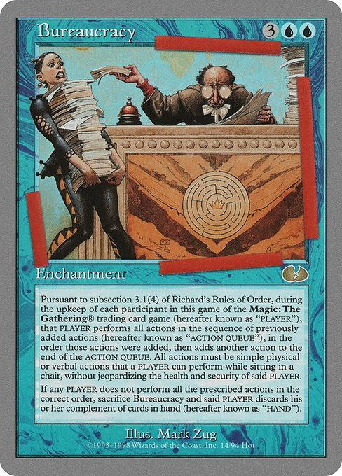 Bureaucracy highlighted card art