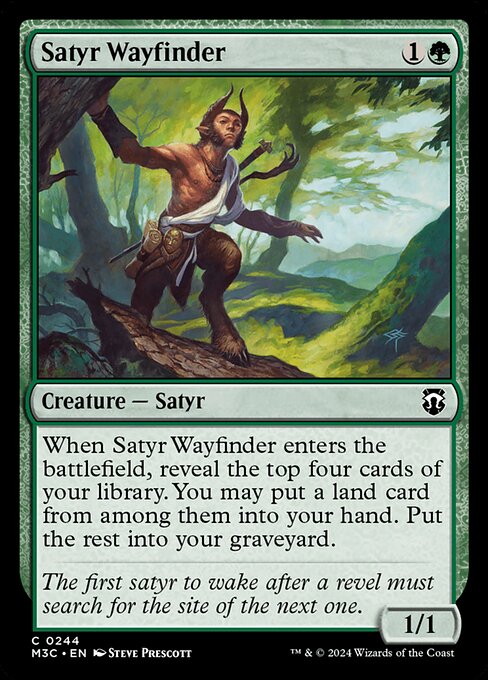 Satyr Wayfinder from Modern Horizons 3 Commander