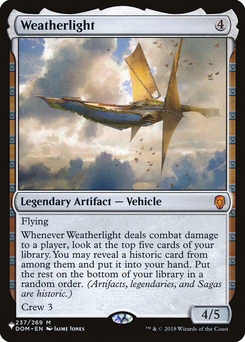 Weatherlight from The List