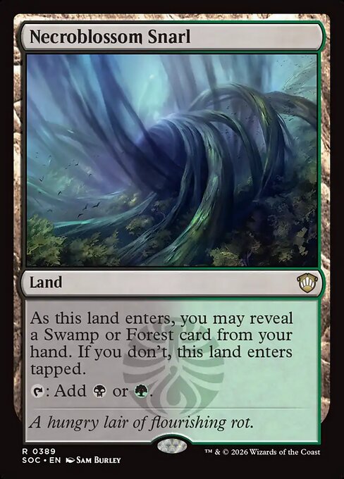 Necroblossom Snarl from Secrets of Strixhaven Commander