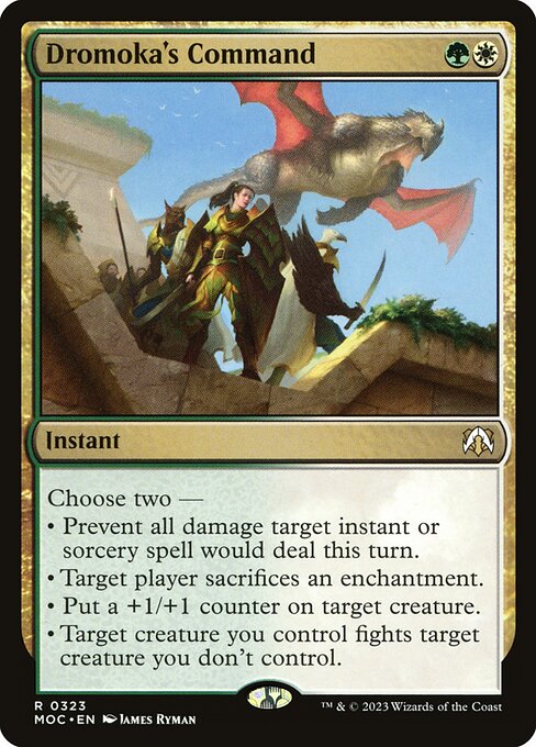 Dromoka's Command from March of the Machine Commander