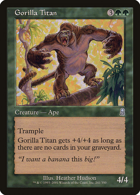 Gorilla Titan highlighted card art