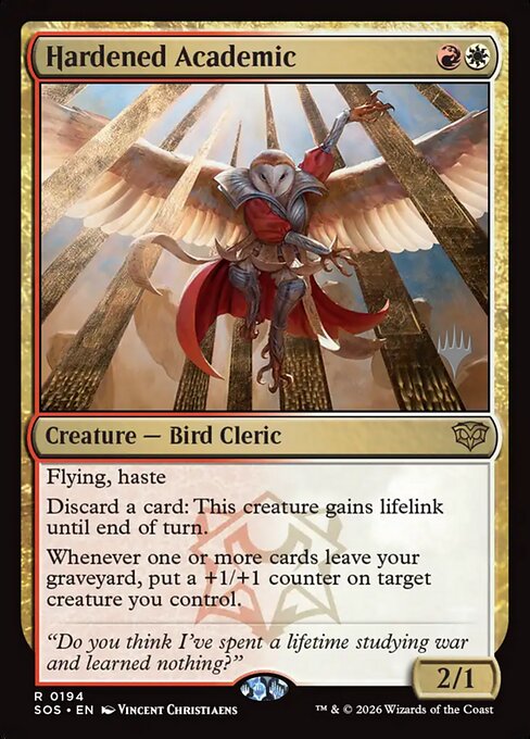 Hardened Academic from Secrets of Strixhaven Promos