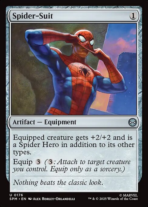 Spider-Suit highlighted card art