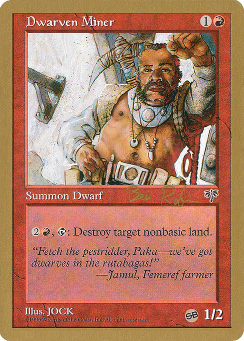 Dwarven Miner from World Championship Decks 1998