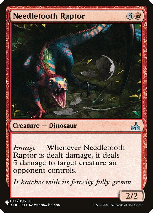 Needletooth Raptor highlighted card art
