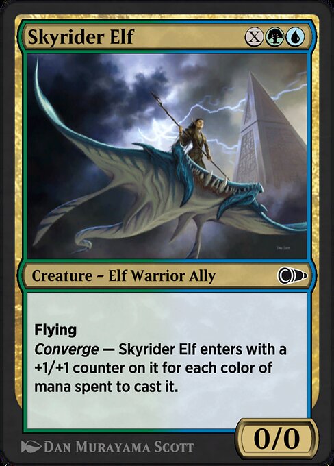 Skyrider Elf highlighted card art
