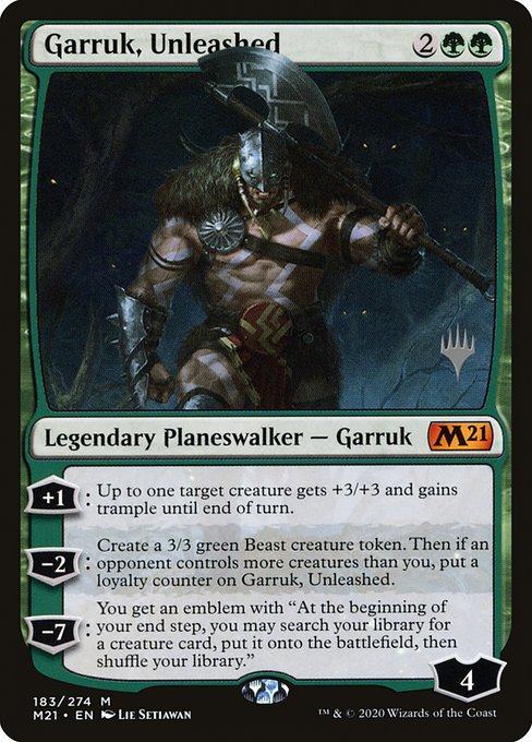 Garruk, Unleashed from Core Set 2021 Promos