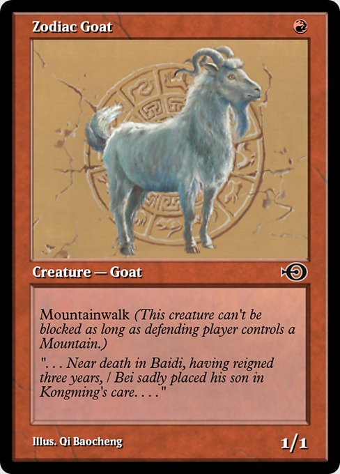 Zodiac Goat highlighted card art