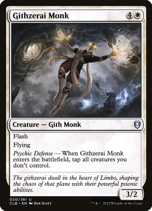 Githzerai Monk highlighted card art