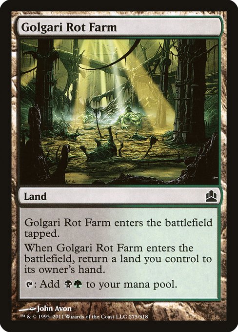 Golgari Rot Farm from Commander 2011