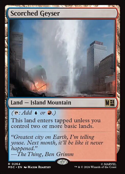 Scorched Geyser from Marvel Super Heroes Commander