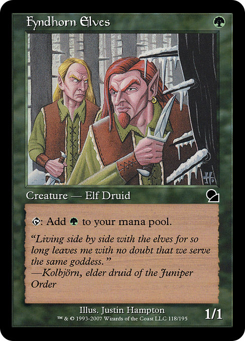 Fyndhorn Elves from Masters Edition
