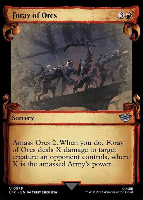 Foray of Orcs highlighted card art