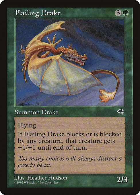 Flailing Drake highlighted card art
