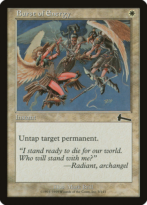 Burst of Energy highlighted card art