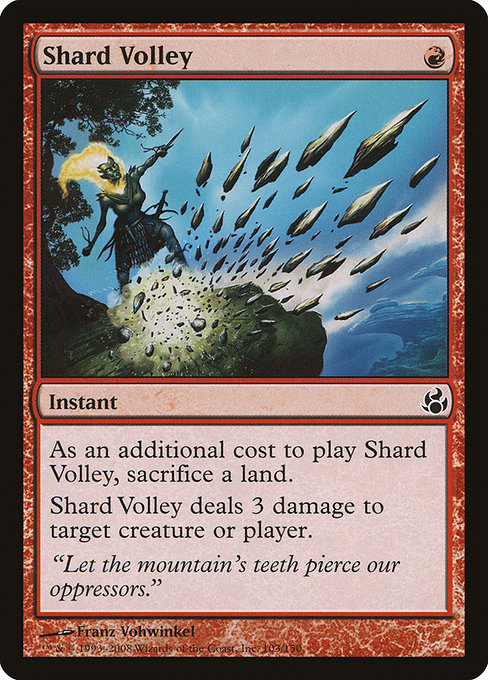 Shard Volley highlighted card art