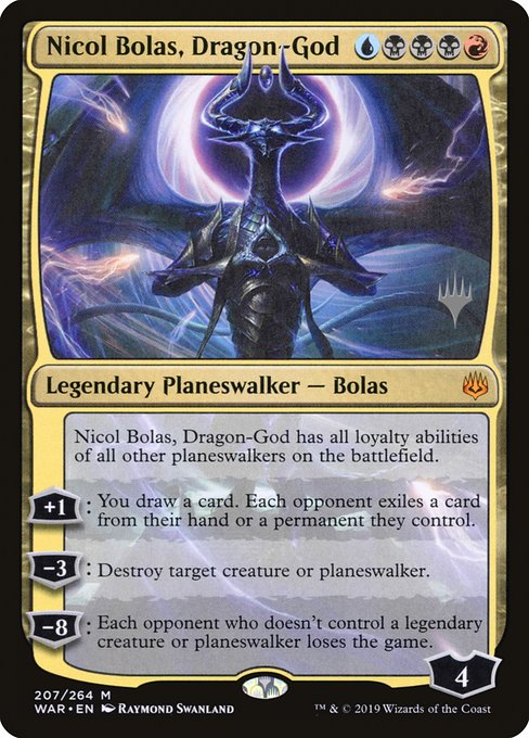 Nicol Bolas, Dragon-God from War of the Spark Promos