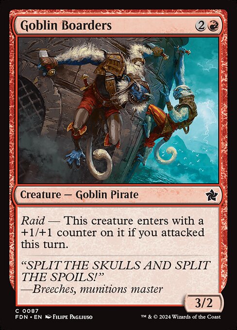 Goblin Boarders highlighted card art